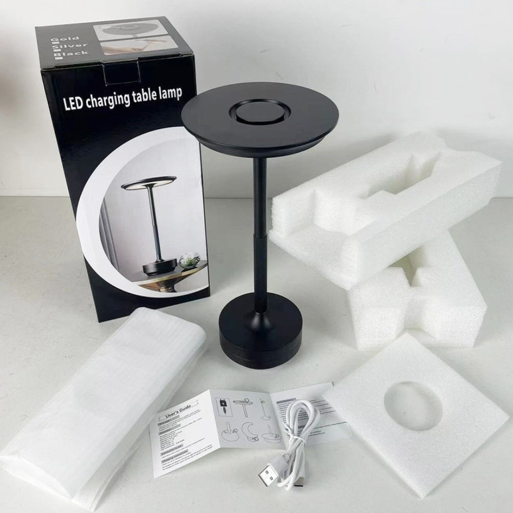 USB-Rechargeable Touch-Dimmable LED Aluminum Desk Lamp