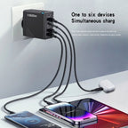 USB Wall Charger 160W Ultra-Fast USB-C & USB-A