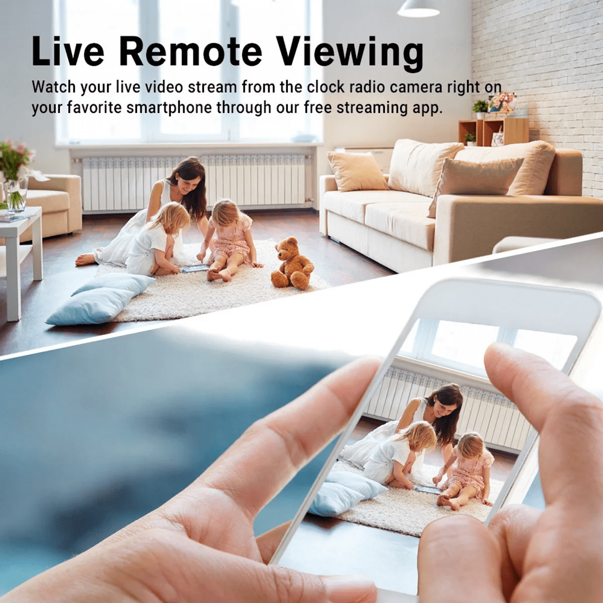 USB Wall Charger Camera 1080P HD Motion Detection