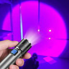 UV Flashlight 395nm Rechargeable Zoom Beam