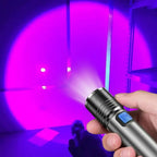 UV Flashlight 395nm Rechargeable Zoom Beam