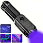 UV Flashlight Pet Stain Detection Rechargeable Adjustable Zoom