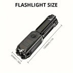 UV Flashlight Pet Stain Detection Rechargeable Adjustable Zoom