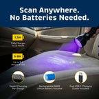 UV Flashlight Pet Stain Detector 395nm Rechargeable