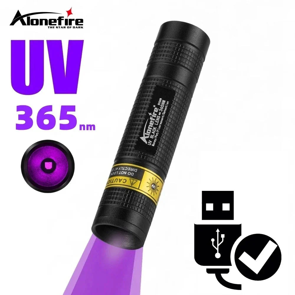UV Flashlight Pet Stain & Leak Detection USB Rechargeable