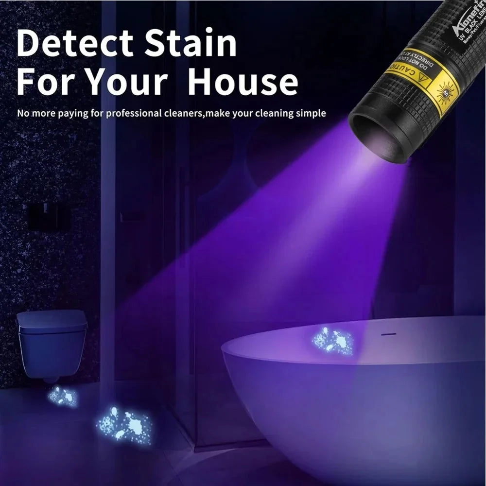 UV Flashlight Pet Stain & Leak Detection USB Rechargeable