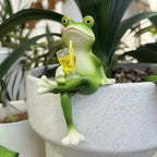 UV-Resistant Resin Frog Plant Hanger