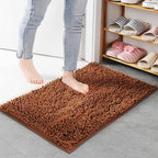 Ultra-Absorbent Chenille Memory Foam Non-Slip Bath Mat