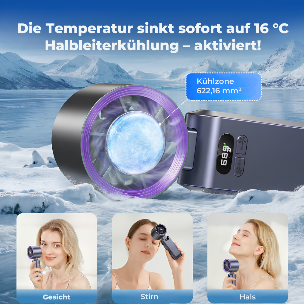 Ultra-Quiet USB Rechargeable Pocket Fan