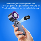 Ultra-Quiet USB Rechargeable Pocket Fan