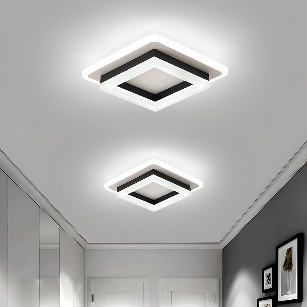 Ultra-Slim Dimmable 3-Color LED Flush Mount Ceiling Light