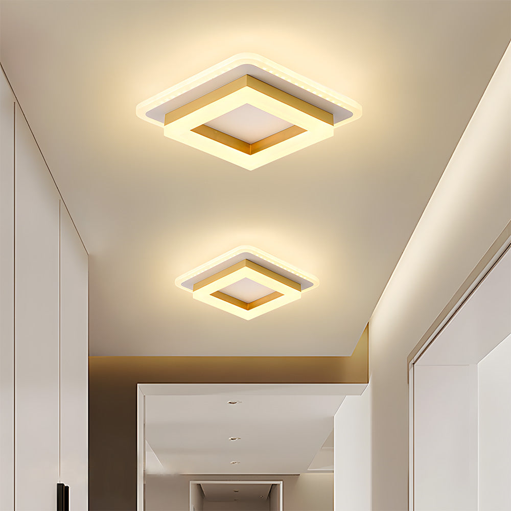 Ultra-Slim Dimmable 3-Color LED Flush Mount Ceiling Light