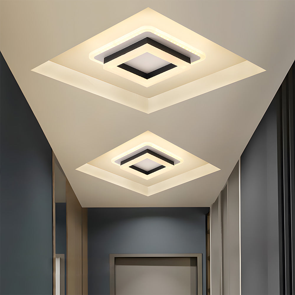 Ultra-Slim Dimmable 3-Color LED Flush Mount Ceiling Light
