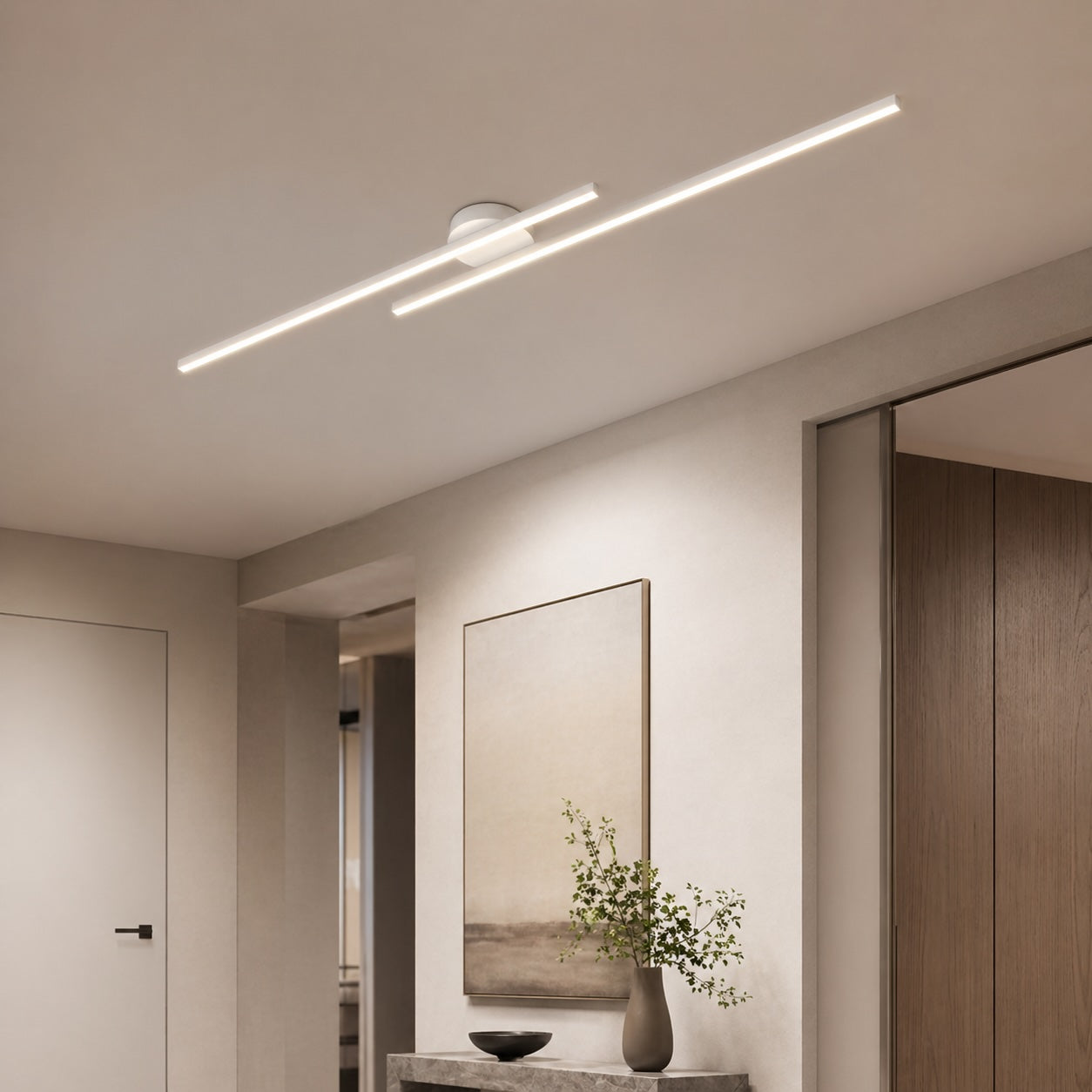 Ultra-Slim Integrated LED Flush Mount Ceiling Light