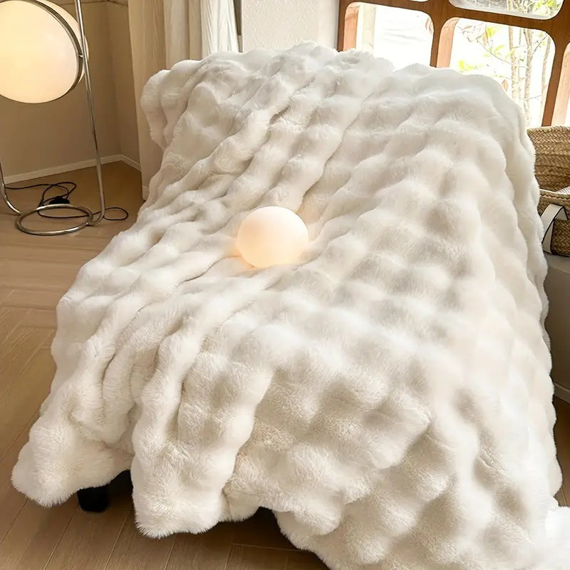 Ultra-Soft Double-Lined Faux-Fur Throw Blanket