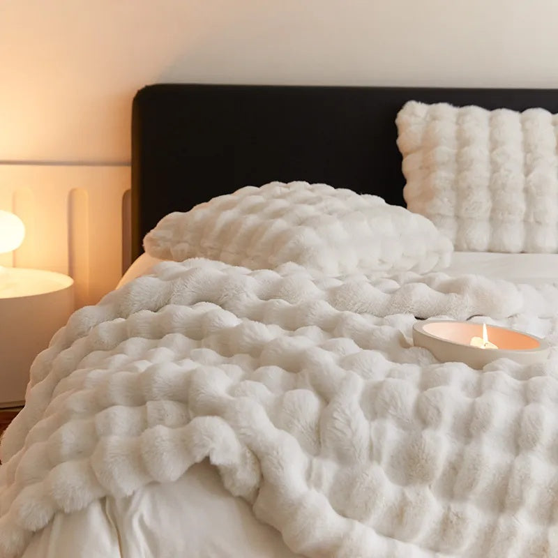 Ultra-Soft Double-Lined Faux-Fur Throw Blanket