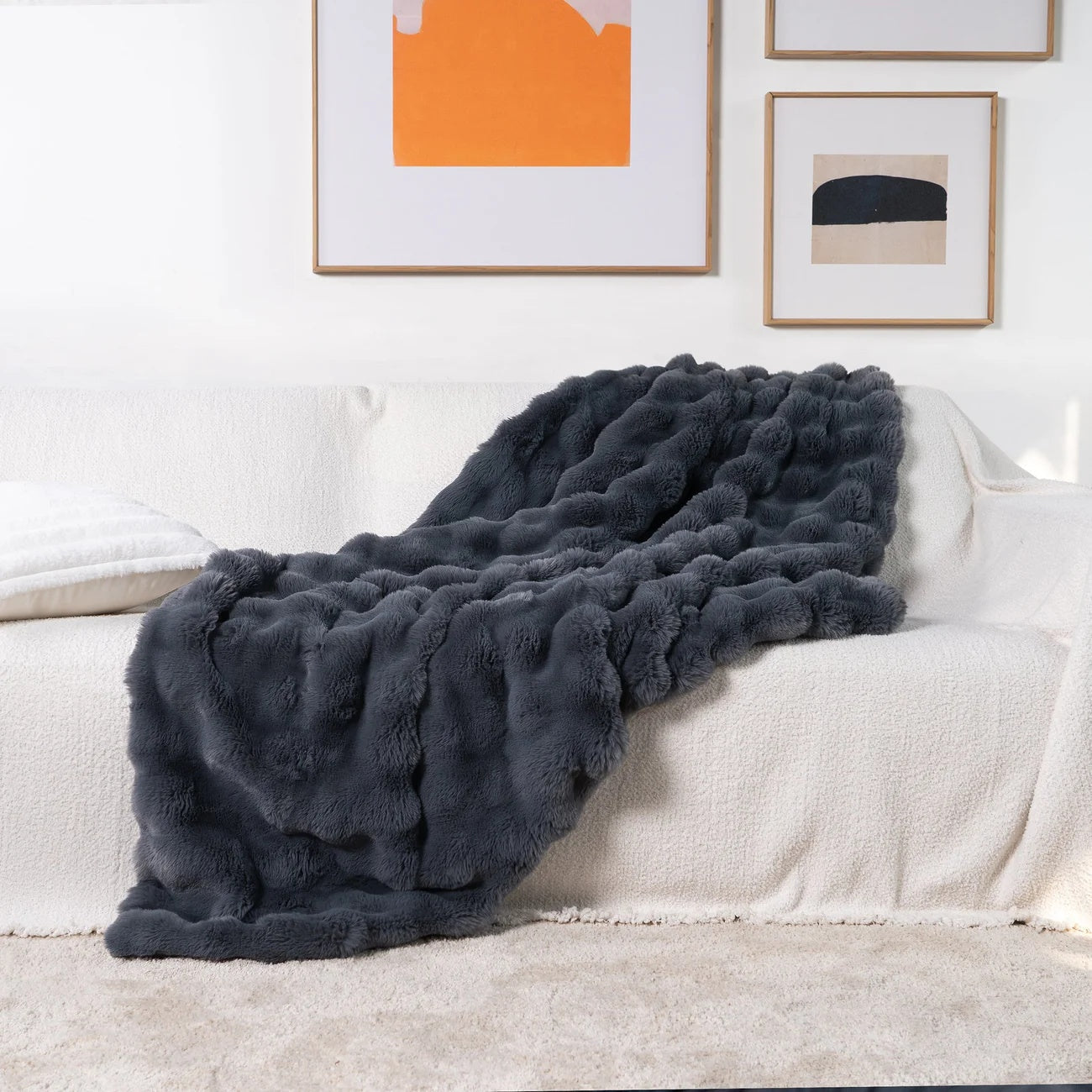 Ultra-Soft Double-Lined Faux-Fur Throw Blanket