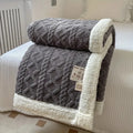 Ultra-Soft Reversible Brushed Sherpa Throw Blanket