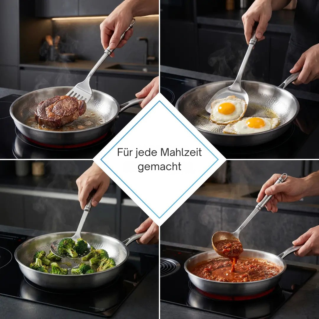 Ultralight Heat-Resistant Titanium Utensil Set (4-Piece)
