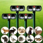 Ultrasonic Animal Repeller Solar Motion-Activated 30 Ft
