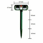 Ultrasonic Animal Repeller Solar Motion-Activated 30 Ft