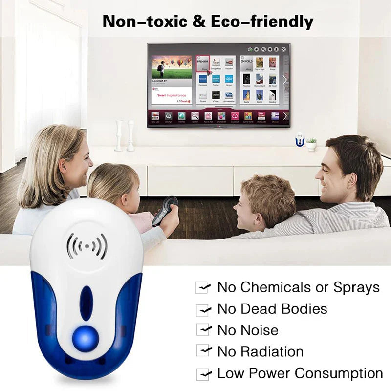 Ultrasonic Chemical-Free Plug-In Pest Repeller