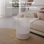 Ultrasonic Humidifier Whisper-Quiet 24-Hour Runtime Aromatherapy Tray