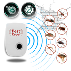 Ultrasonic Pest Repeller 1,615 Sq Ft Coverage Pet-Safe Energy-Efficient