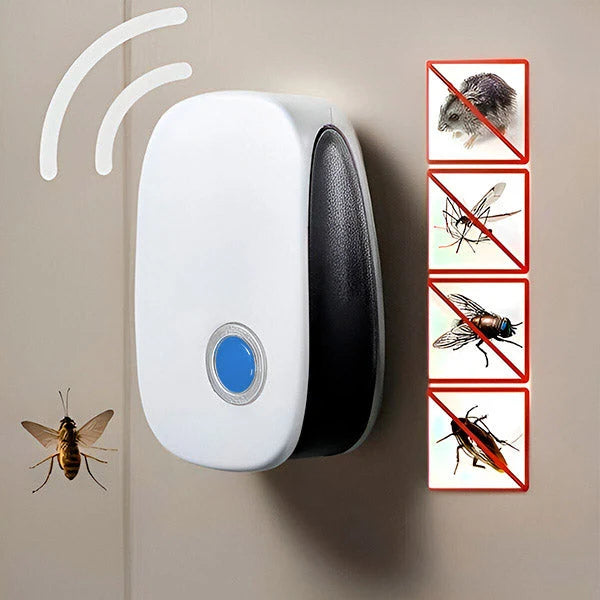 Ultrasonic Pest Repeller Chemical-Free Plug-In Covers 1,076 Sq Ft