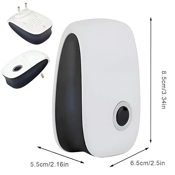 Ultrasonic Pest Repeller Chemical-Free Plug-In Covers 1,076 Sq Ft