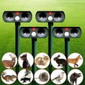 Ultrasonic Pest Repeller Motion-Activated & Solar-Powered 30 Ft Range