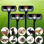 Ultrasonic Pest Repeller Motion-Activated & Solar-Powered 30 Ft Range
