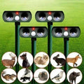 Ultrasonic Pest Repeller Solar-Powered Motion-Activated Pet-Safe