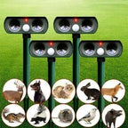 Ultrasonic Pest Repeller Solar-Powered Motion-Activated Pet-Safe