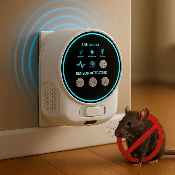 Ultrasonic Rodent Repeller Plug-In Silent 3,200 Sq Ft