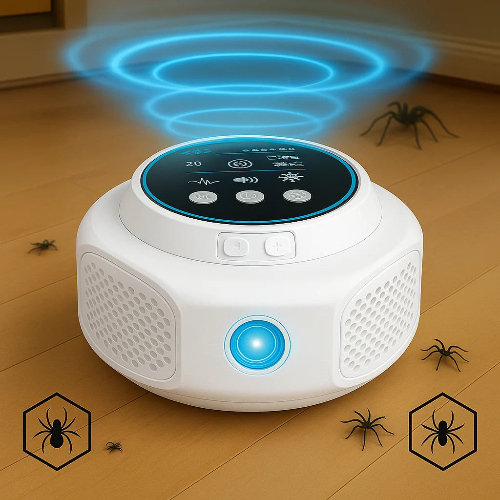 Ultrasonic Spider Repeller Chemical-Free Plug-In Child & Pet Safe