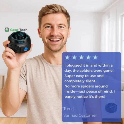 Ultrasonic Spider Repeller Chemical-Free Plug-In Child & Pet Safe