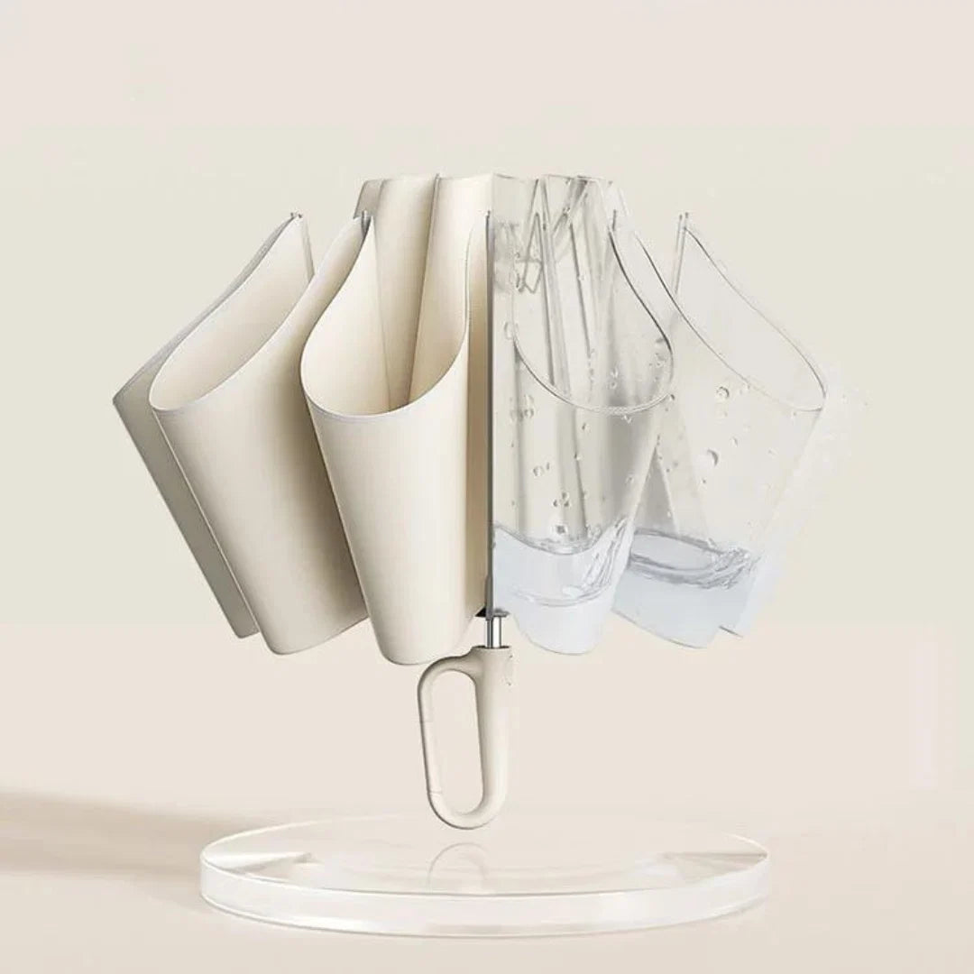 Umbrella Automatic Open-Close Windproof Fiberglass Ribs & Reflective Edge