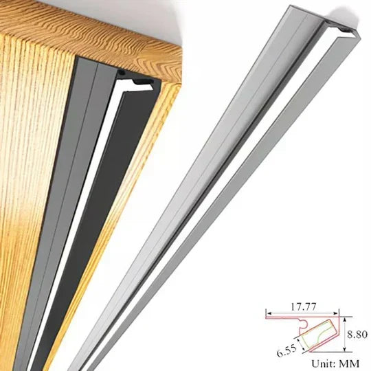 Under-Cabinet LED Light Bar 45-Degree Angled Slim Cut-to-Length