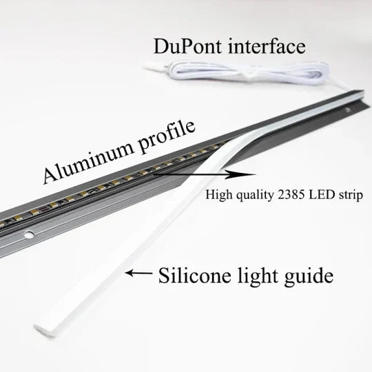 Under-Cabinet LED Light Bar 45-Degree Angled Slim Cut-to-Length