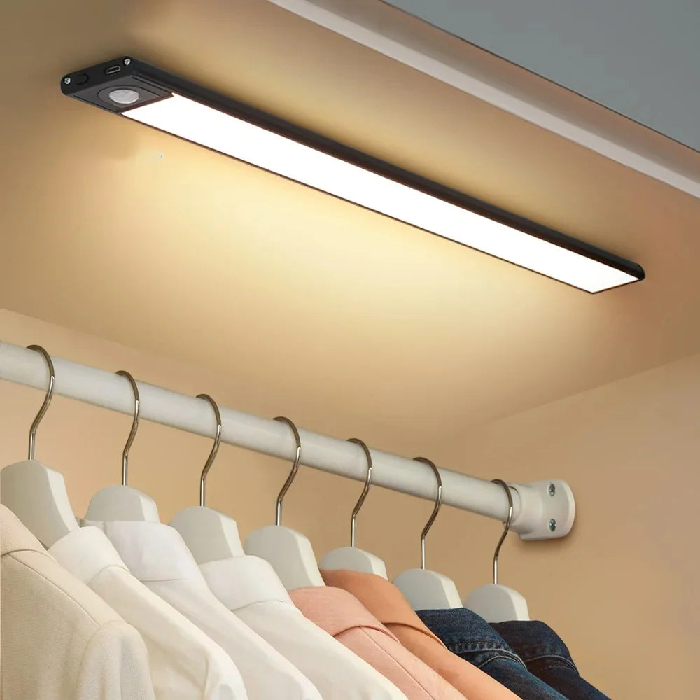 Under-Cabinet LED Light Motion Sensor & USB Rechargeable Magnetic Mount