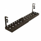 Under-Desk Cable Organizer Adjustable Strap Adhesive & Screw Mounts