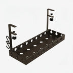 Under-Desk Cable Organizer Adjustable Strap Adhesive & Screw Mounts