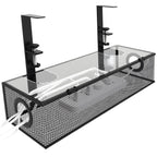 Under-Desk Organizer High-Carbon Steel Dual Drawers & Cable Management