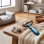 Undercoat Removal Brush Rounded Steel Teeth & TPR Handle