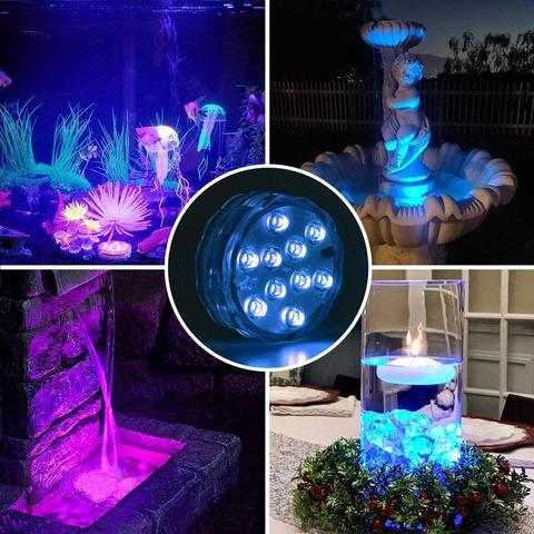 Underwater LED Lamp IP68 Remote-Controlled 16 Colors