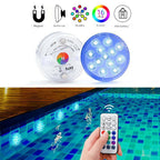 Underwater LED Lamp IP68 Remote-Controlled 16 Colors