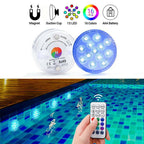 Underwater LED Light Remote-Control RGB Magnetic Suction Mount