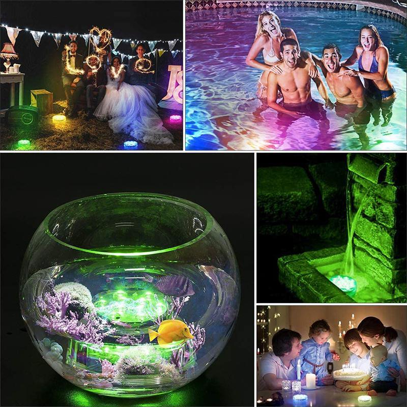Underwater LED Light Remote-Control RGB Magnetic Suction Mount