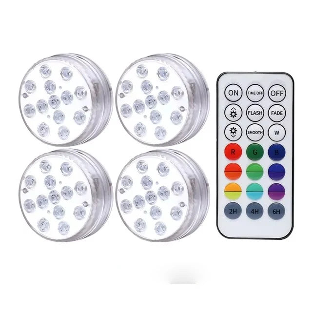 Underwater Pool Light Remote Control IP68 Magnetic & Suction